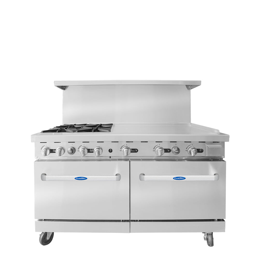 AGR-4B36GR — 60″ Gas Range with Four (4) Open Burners & 36″ Griddle