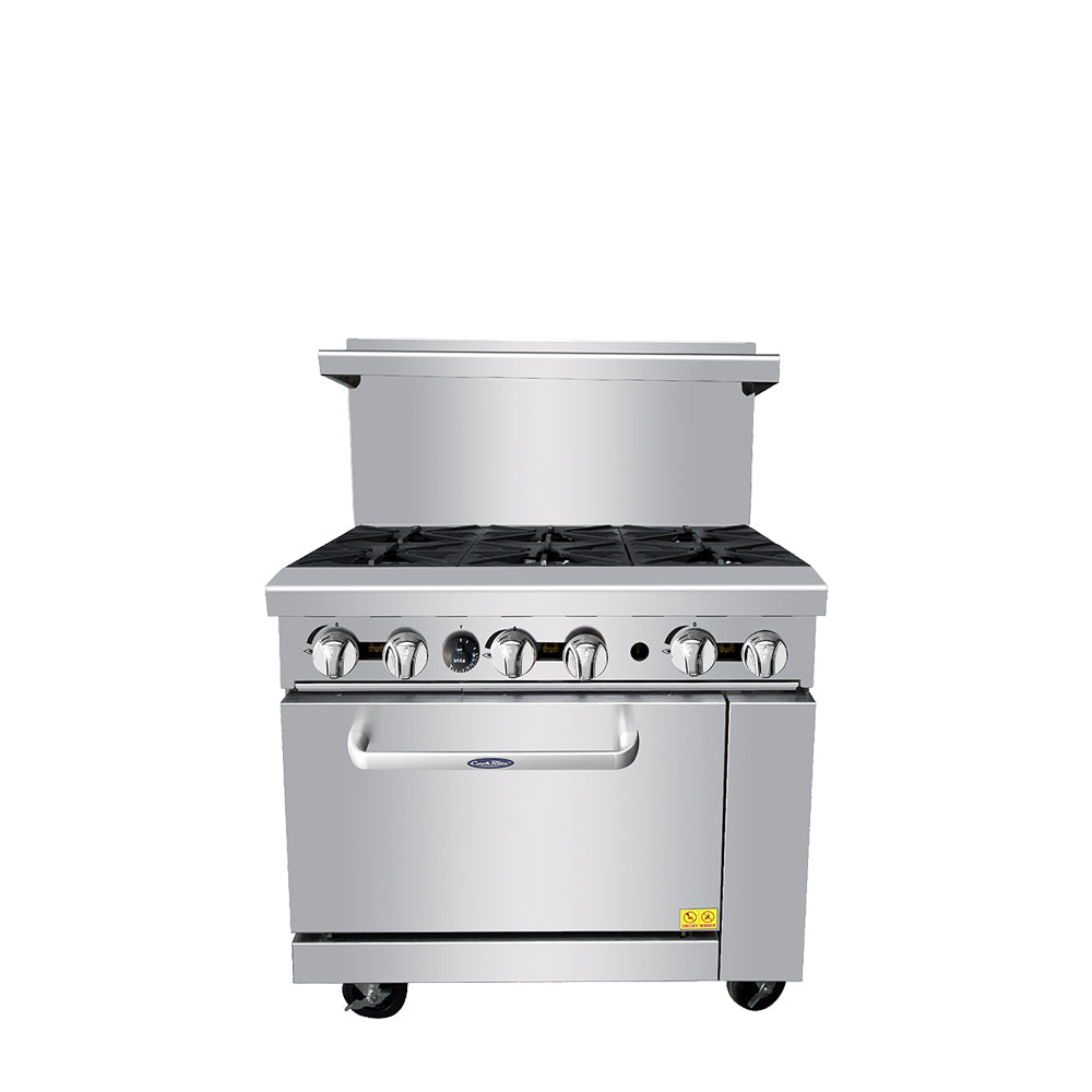 AGR-6B — 36″ Gas Range with Six (6) Open Burners