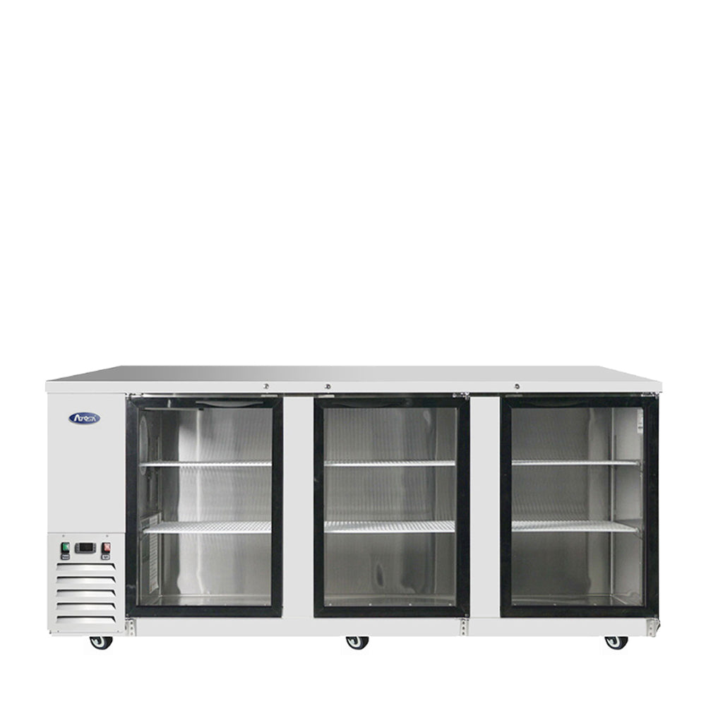 MBB90GGR — 90″ Back Bar Cooler with Glass Doors