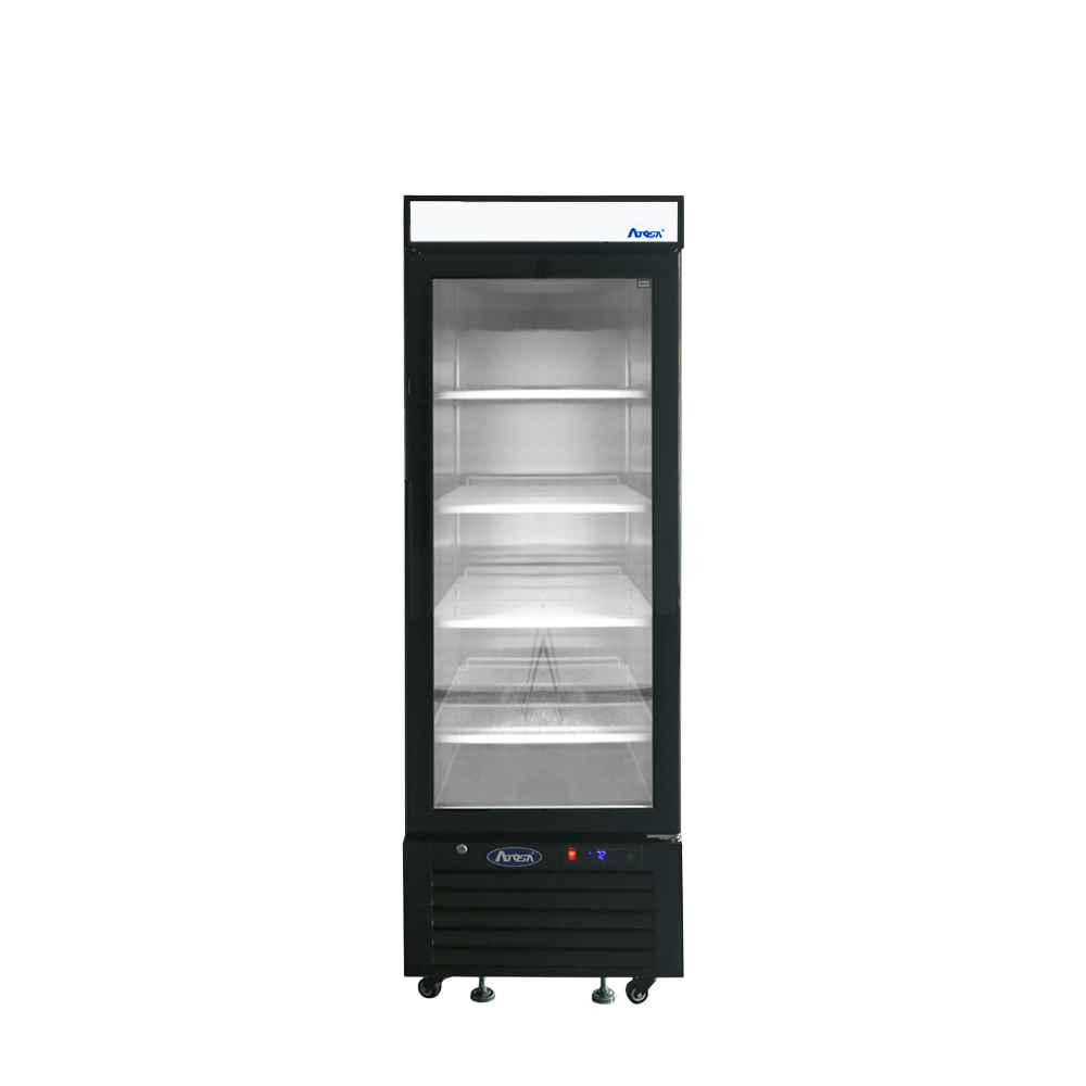 MCF8726GR — Black Cabinet One (1) Glass Door Merchandiser Cooler